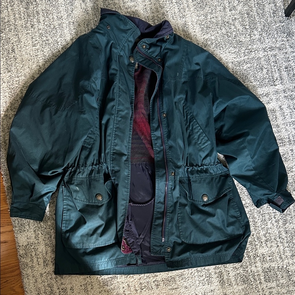 Womens Large Vintage Pacific Trail Deep Green Jacket